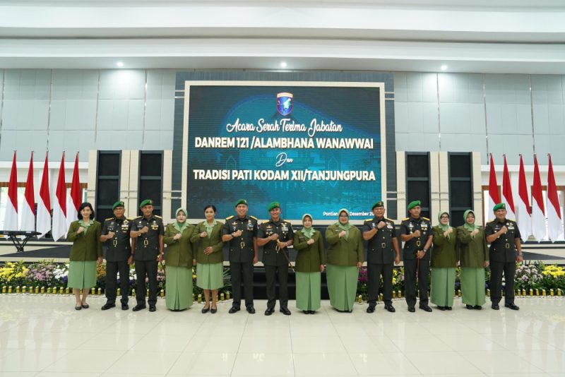 Pangdam Tanjungpura Pimpin Sertijab Danrem 121/Abw