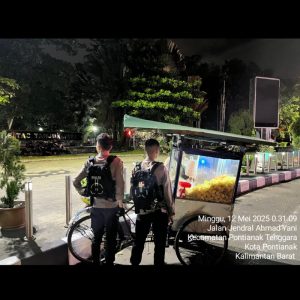 Tim Garda Khatulistiwa Ditsamapta Polda Kalbar Gelar Patroli Antisipasi Premanisme